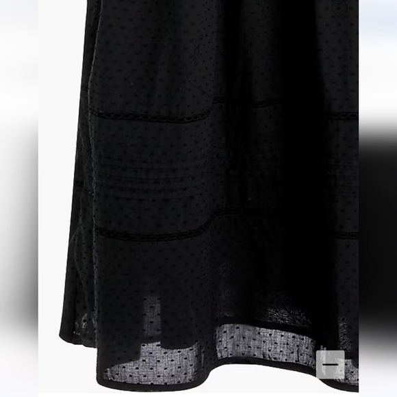 J Crew Factory .  Brand new! Pintuck midi dress. Clip dot pattern.Sz XL - Picture 3 of 6